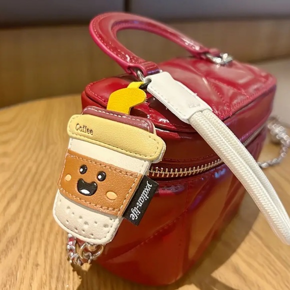 Bag Charm/Key Chain, Coffee Cup, NEW, - Picture 2 of 5